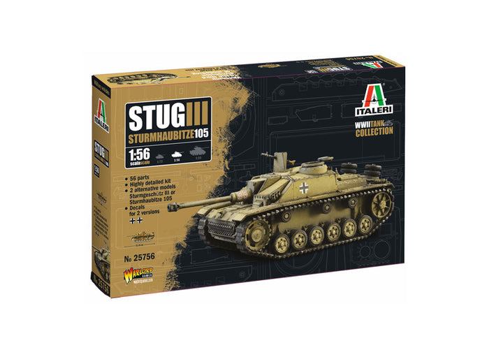 Italeri - 1/56 Stug III - Sturmhaubitze 105