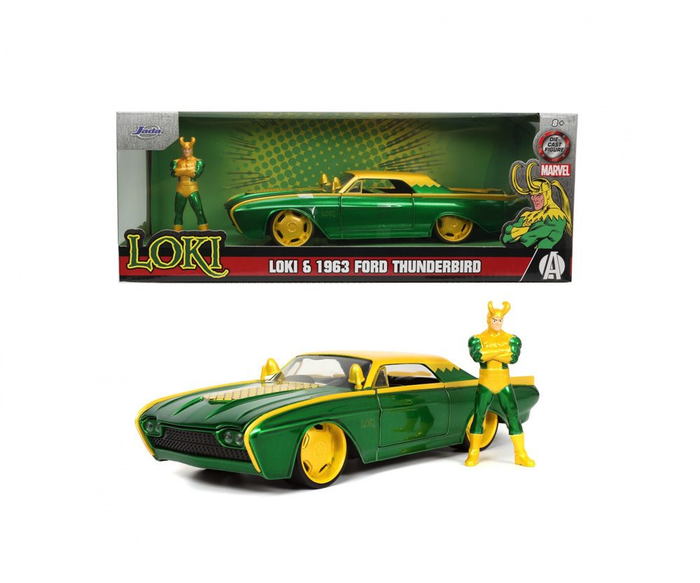 Jada - 1/24 Loki & Ford Thunderbird (Marvel)