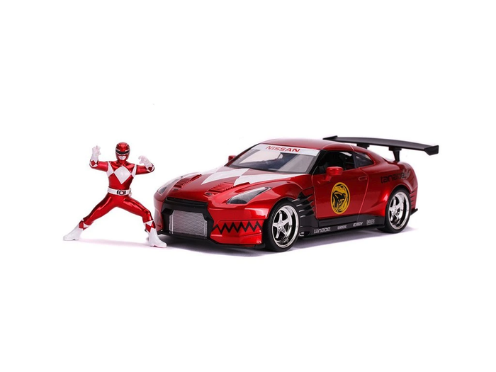 Jada - 1/24 Red Power Ranger & Nissan GT-R R35 2009 (Hollywood Rides)