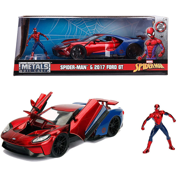 Jada - 1/24 Spiderman & Ford GT 2017 (Marvel)