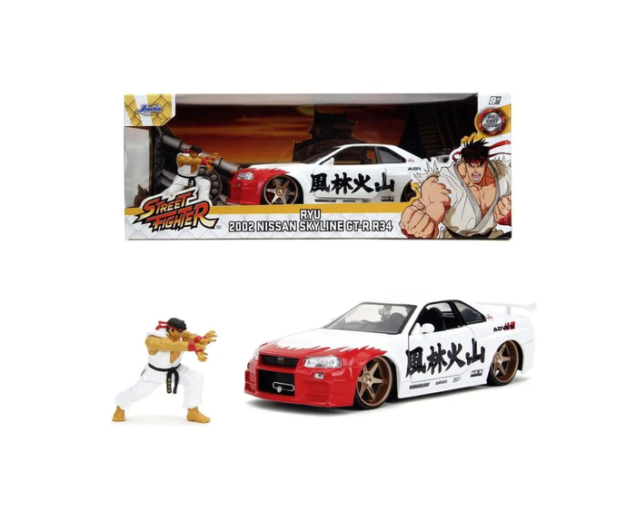 Jada - 1/24 Street Fighter Rye & Nissan Skyline GTR (Hollywood Rides)