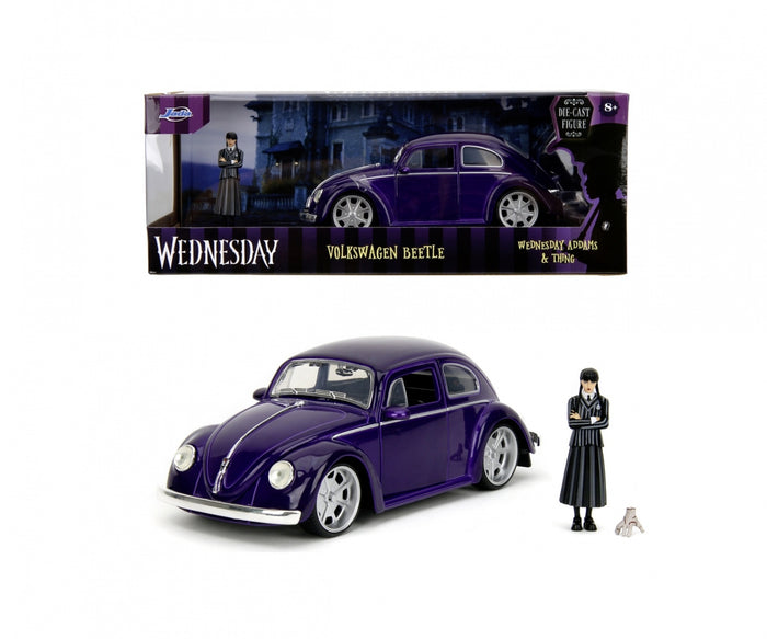 Jada- 1/24 Wednesday & Volkswagen Beetle (Hollywood Rides)