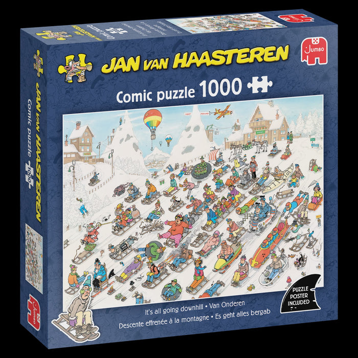 Jumbo - Jan van Haasteren - It's All Going Downhill Puzzle - (1000pcs)