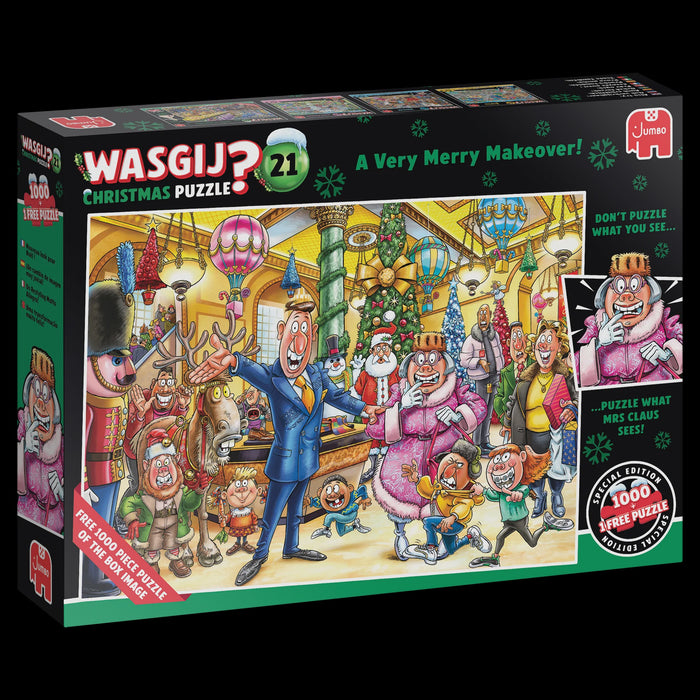 Jumbo - Wasgij Christmas 21 - A Very Merry Makeover! Puzzle - (2x1000pcs)