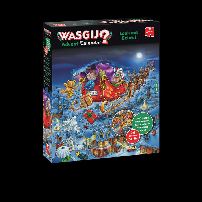 Jumbo - Wasgij Christmas Advent Calendar Puzzle - Look Out Below - (24 x 54pcs)