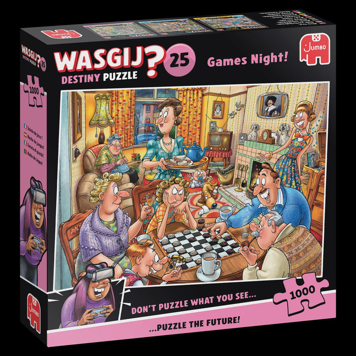Jumbo - Wasgij Destiny 25 - Games Night Puzzle - (1000pcs)