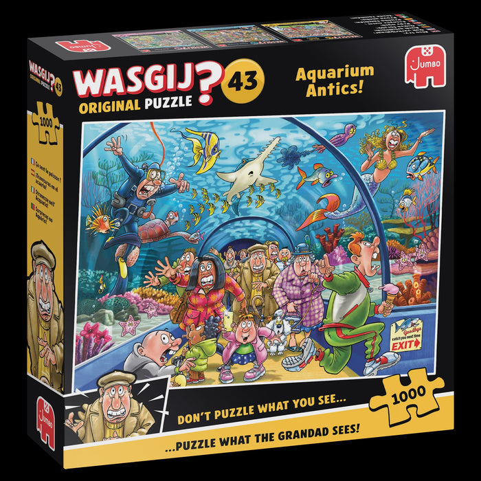Jumbo - Wasgij Original 43 - Aquarium Antics! Puzzle - (1000pcs)