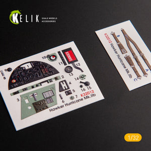 Kelik - 1/32 Hawker Hurricane Mk.IIB - Interior 3D Decal (For Revell Kit)