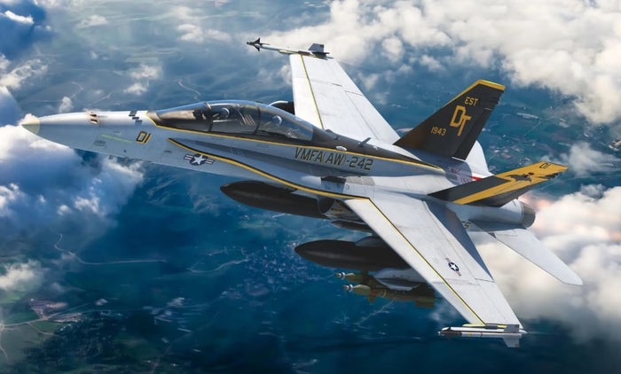 Kinetic - 1/48 F/A-18 D Hornet - USMC VFMA-225 w/ MF