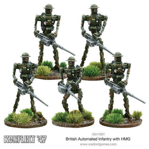 Warlord - Konflikt '47 British Automated Infantry w/HMG