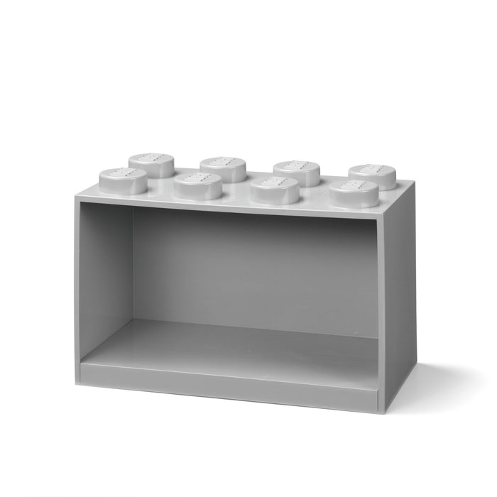 LEGO - Brick Shelf - 8 Knob - Grey