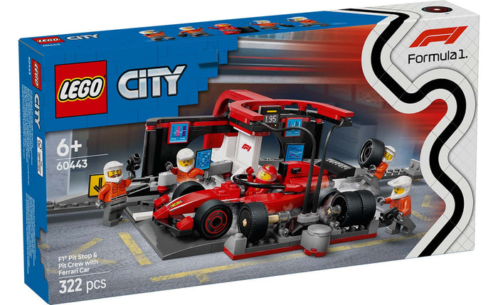 LEGO - F1 Pit Stop & Pit Crew w/ Ferrari Car (60443)