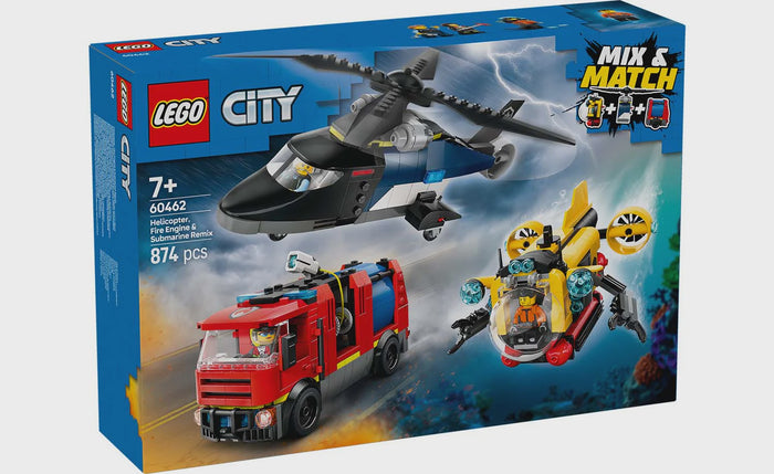 LEGO - Helicopter Fire Engine & Submarine Remix (60462)