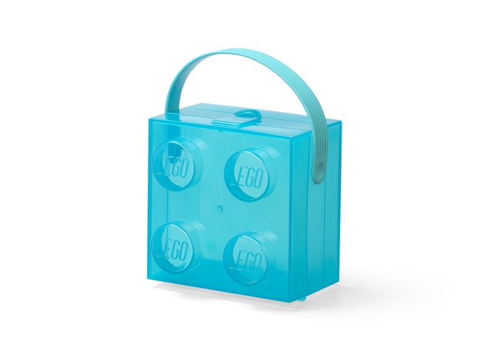 LEGO - Lunch Box w/Handle - Light Blue Translucent