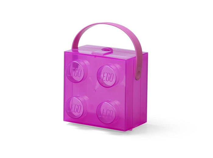 LEGO - Lunch Box w/Handle - Violet Translucent