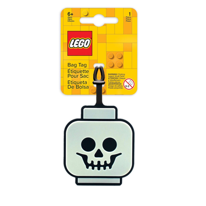 LEGO - Minifigures Skeleton Head Glow In The Dark Bag Tag