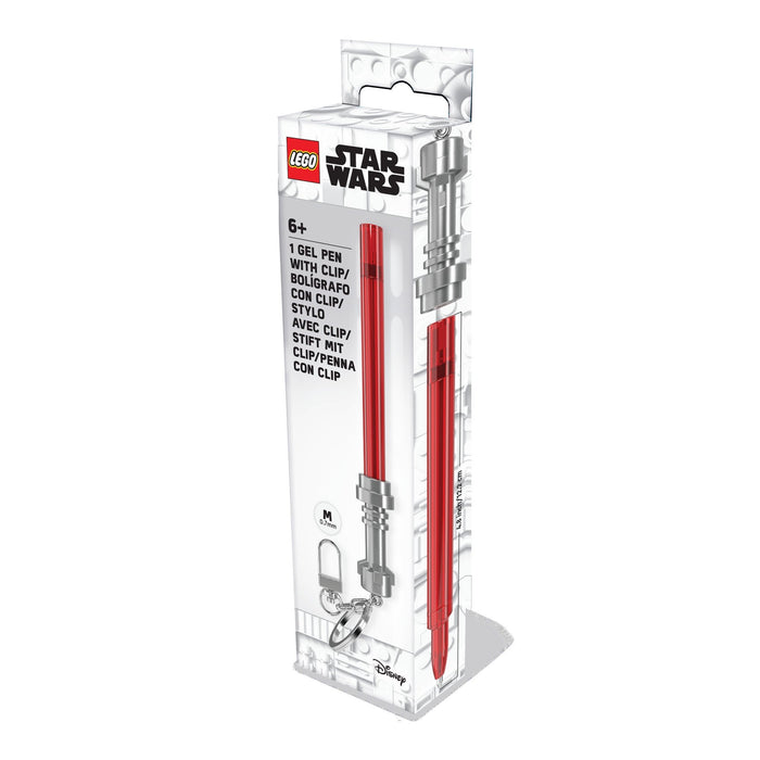 LEGO Star Wars - Lightsaber Gel Pen With Clip - Red
