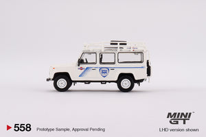 Mini GT - 1/64 Land Rover Defender 110 1991 Safari Rally Martini Racing Support Vehicle