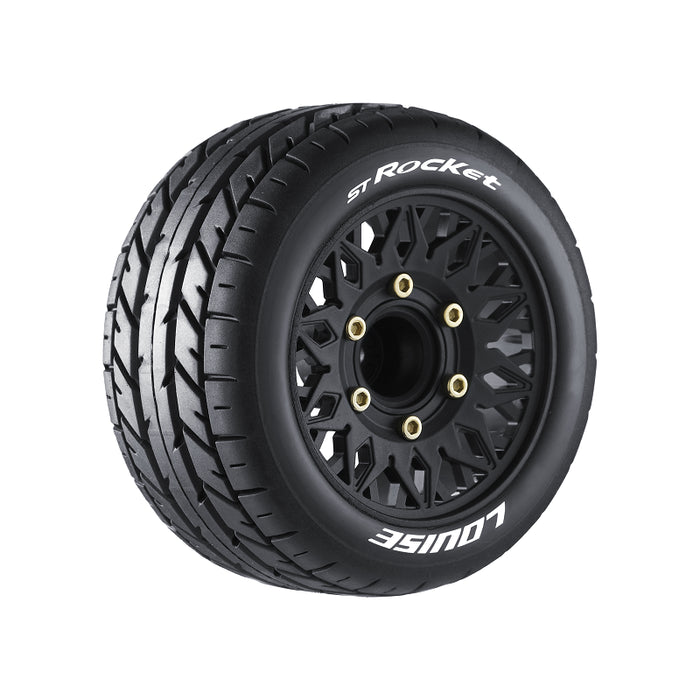 Louise - ST-Rocket 1/10 Stadium Truck Tire (Mounted) Soft Compound - Removable Hex (2)