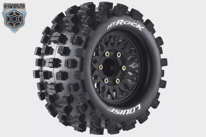 Louise RC - 1/10 MT-Rock 1/10 Truck Tire (MOUNTED) (2)