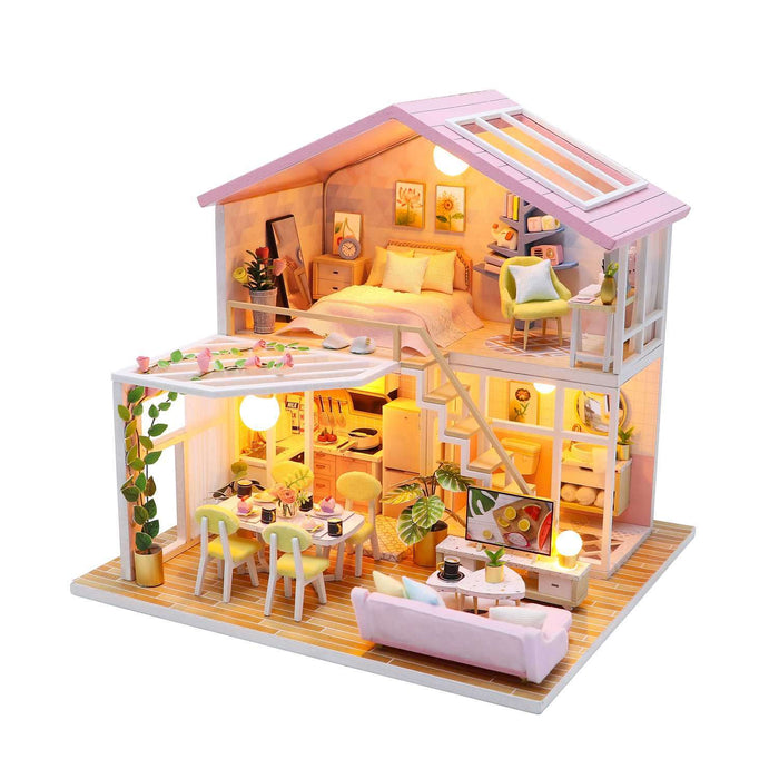 Pocohouze - Mini DIY House - Sweet Time w/ LED Light