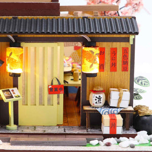 Pocohouze - Mini DIY House - Gibbon Sushi w/ LED Light