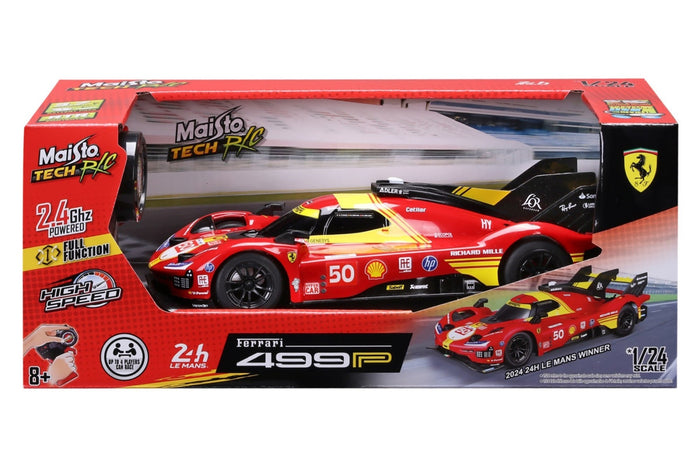 Maisto - 1/24 R/C Ferrari 499P LMH #50 Le Mans Champion 2024 (20cm Long)