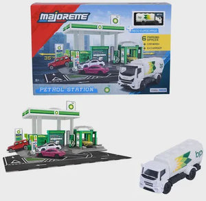 Majorette - Petrol Station BP + 1 Vehicle
