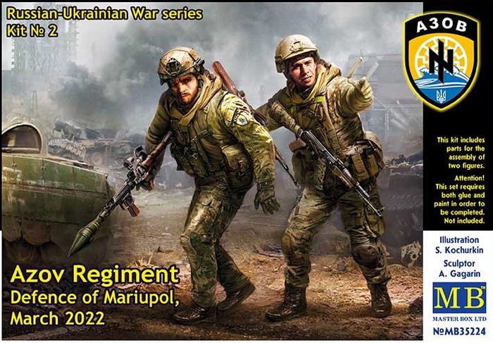 Master Box - 1/35 Azov Regiment Defence of Mariupol March 2022. Kit No.2 (Russian-Ukrainian War Series)