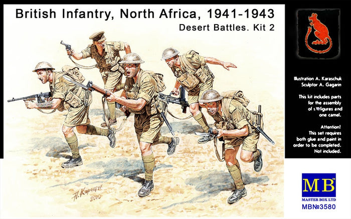 Master Box - 1/35 British Infantry in Action - Northern Africa - WWII