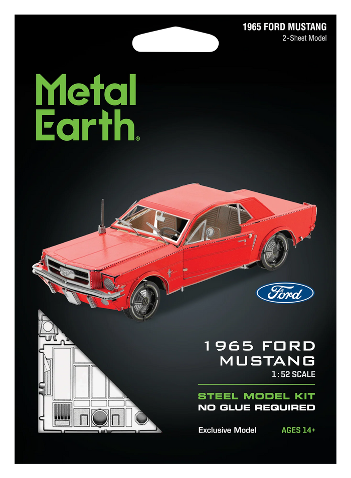 Metal Earth - 1965 Ford Mustang Coupe - Red