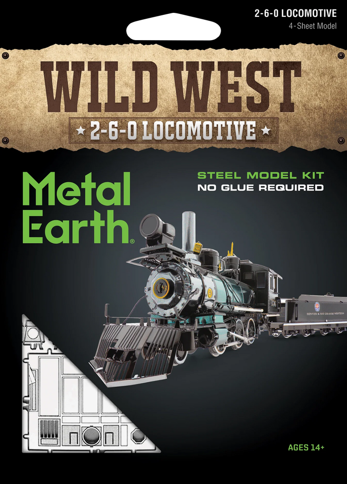 Metal Earth - Wild Wild West 2-6-0 Locomotive