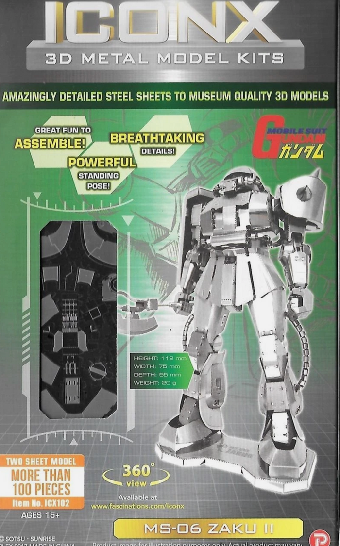 Metal Earth - MS-06 Zaku II (Gundam ICONX)