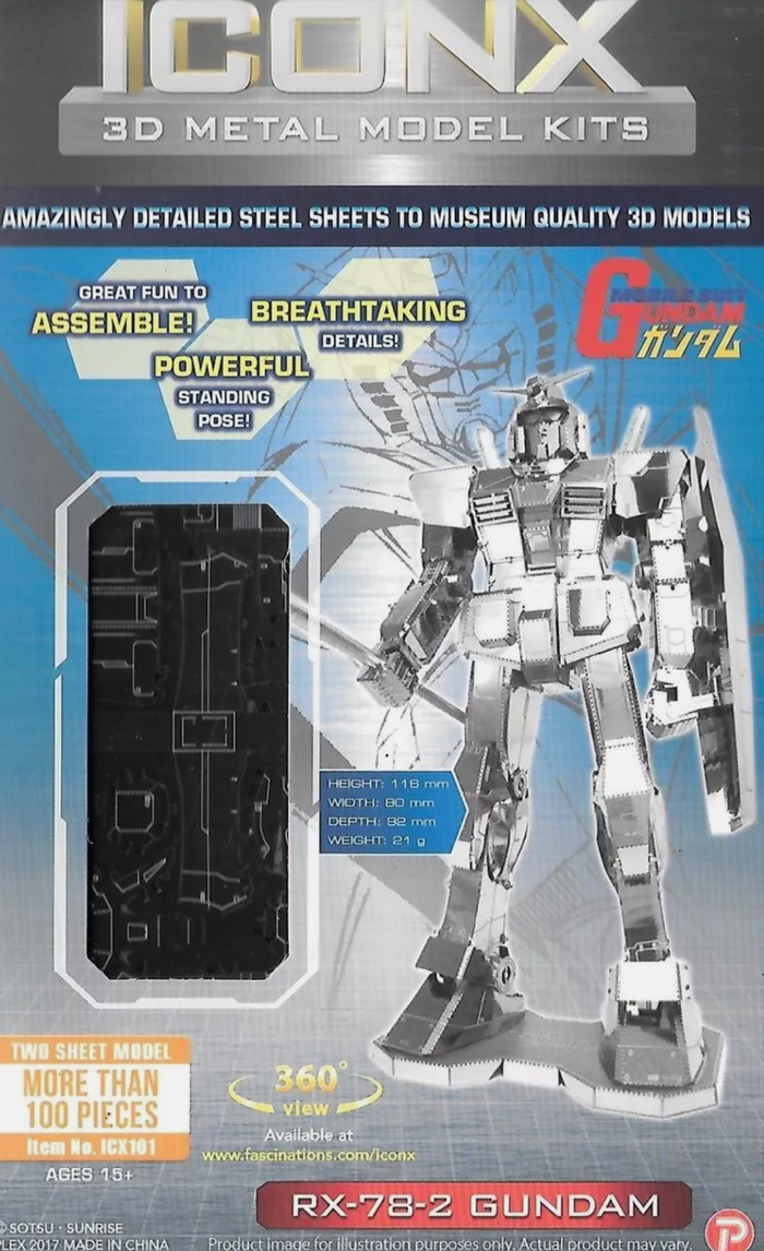 Metal Earth - RX-78-2 Gundam (Gundam ICONX)