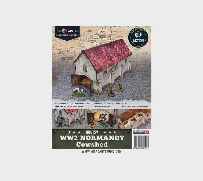 Micro Art Studio - WW2 Normandy Cowshed Pre-painted  (H00159)