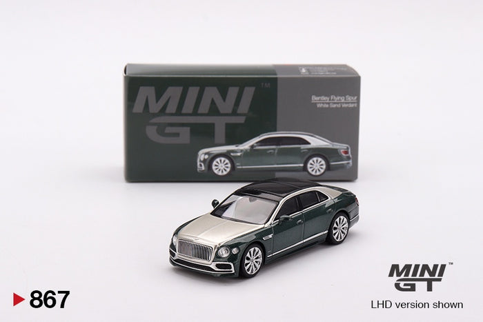 Mini GT - 1/64 Bentley Flying Spur White Sand Verdant
