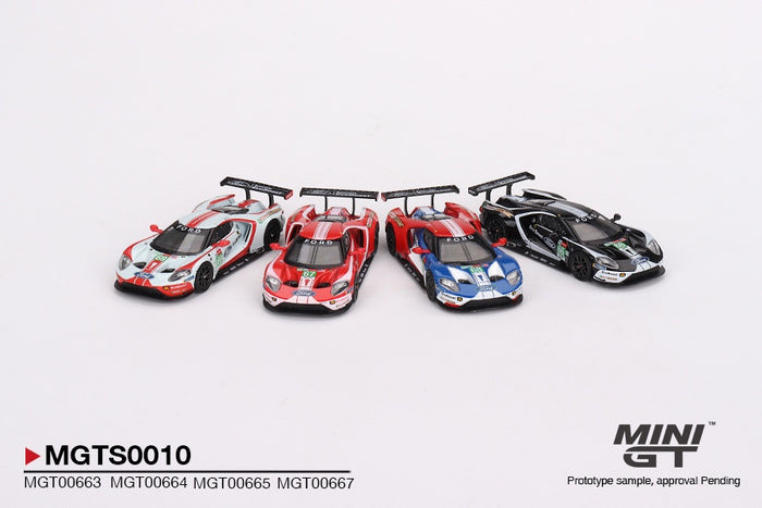 Mini GT - 1/64 Ford GT LMGTE PRO 2019 24 Hrs of Le Mans 4 Cars Set