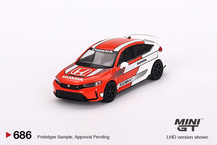 Mini GT - 1/64 Honda Civic TYPE R 2023 Pace Car (Red)