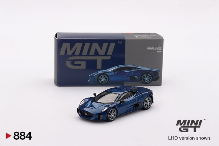 Mini GT - 1/64 Jaguar C-X75 Blue