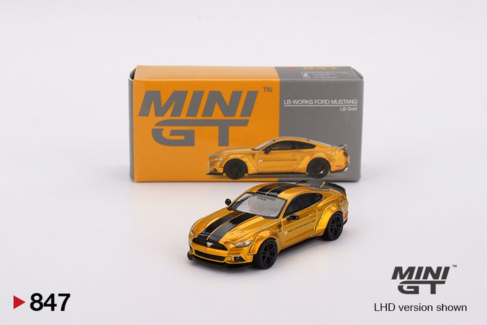 Mini GT - 1/64 LB-Works Ford Mustang LB Gold