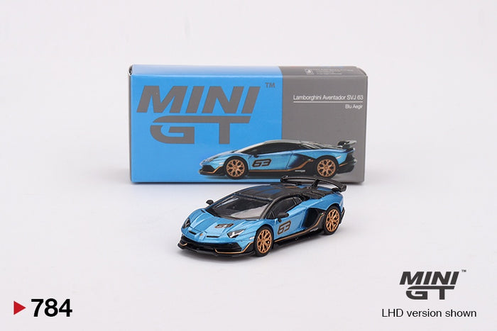 Mini GT - 1/64 Lamborghini Aventador SVJ 63 Blu Aegir