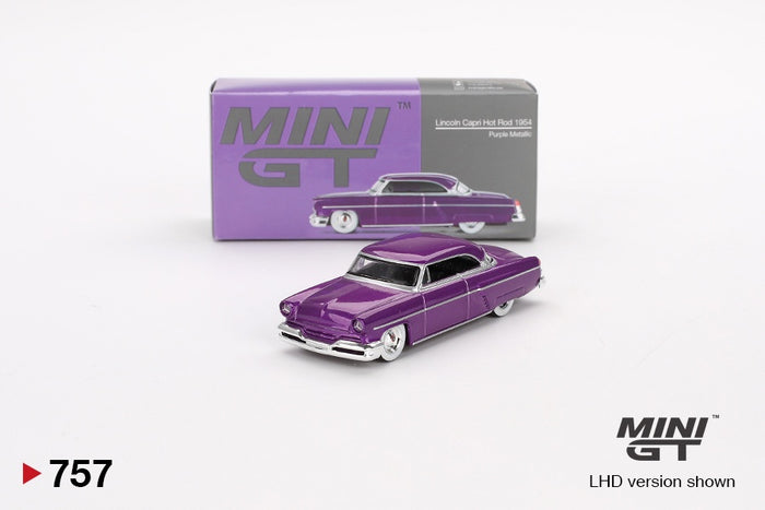 Mini GT - 1/64 Lincoln Capri Hot Rod 1954 (Purple Metallic)