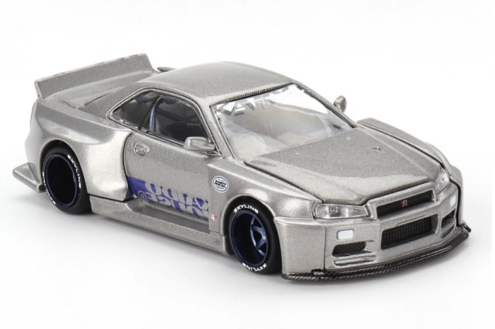 Mini GT - 1/64 Nissan Skyline GT-R (R34) Shinjuku V1 (Kaido House)