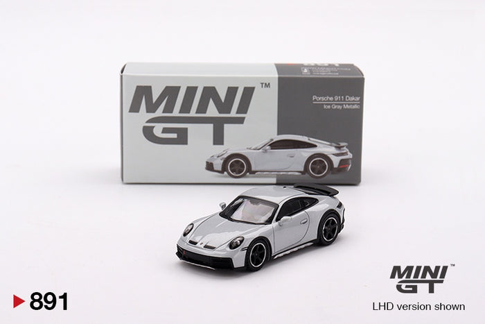 Mini GT - 1/64 Porsche 911 Dakar Ice Gray Metallic