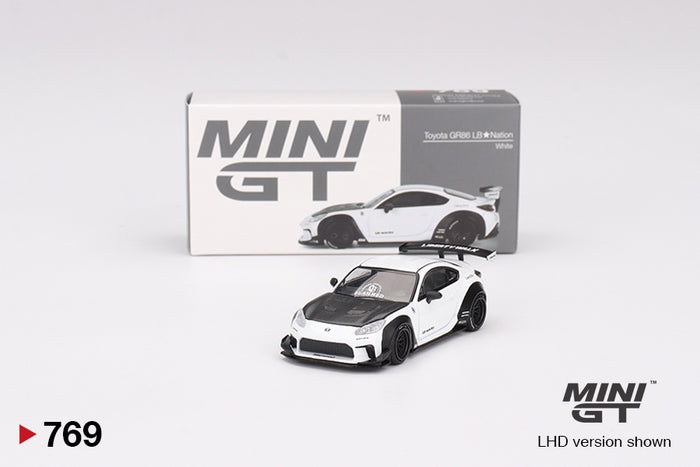 Mini GT - 1/64 Toyota GR86 LB-Nation (White)