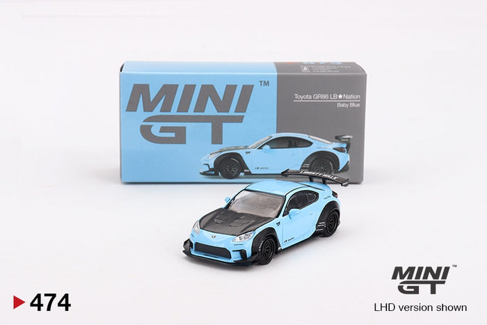 Mini GT - 1/64 Toyota GR86 LB Nation Baby Blue