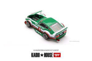 MiniGT - 1/64 Datsun KAIDO Fairlady Z Kaido GT V2 back-side view with open hood