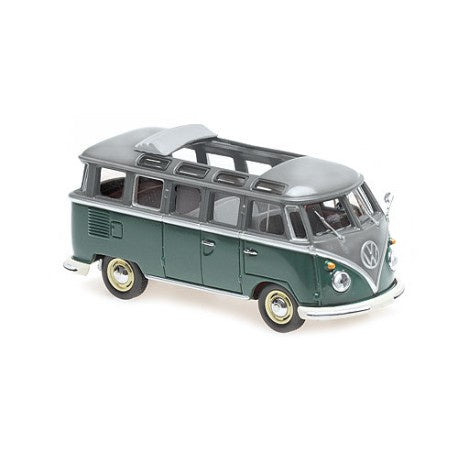 Minichamps - 1/43 Volkswagen T1 Samba Bus 1963 Grey/Green