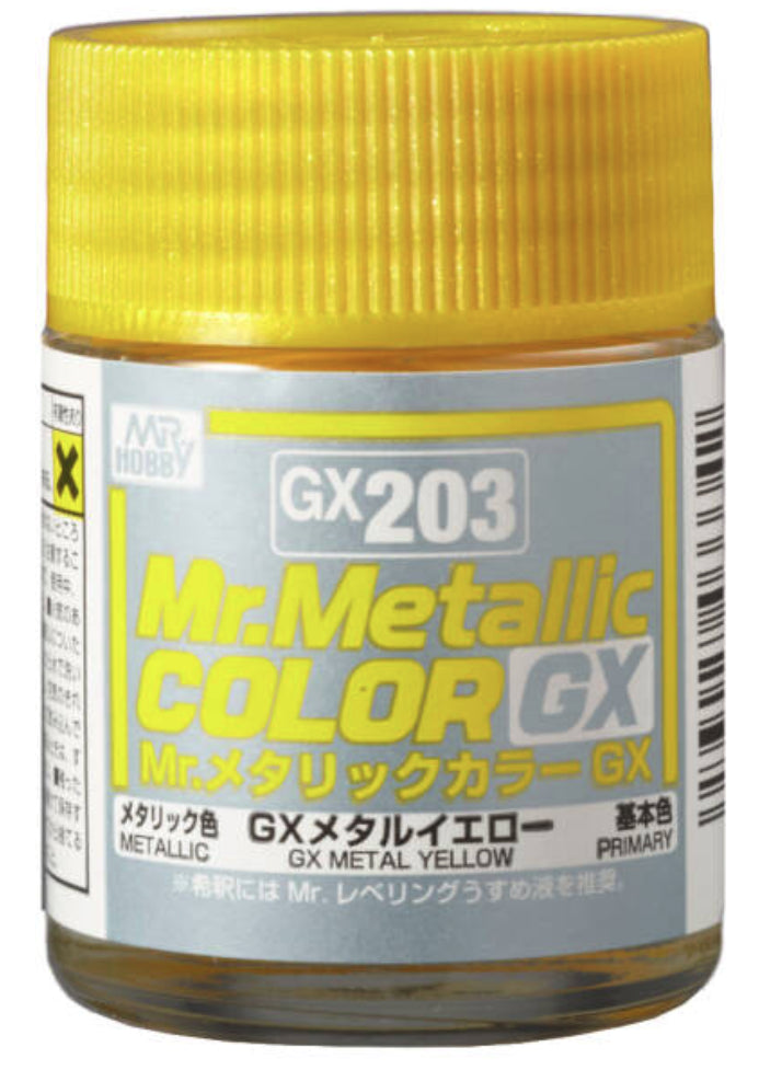 Mr.Color Metallic - GX203 Metal Yellow (18ml)