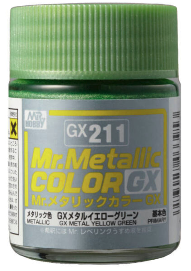 Mr.Color Metallic - GX211 Metal Yellow Green (18ml)